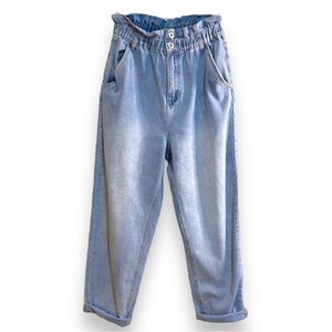 Cotton On High Paperbag Jeans Ankle Length Light Wash Women’s Size 6